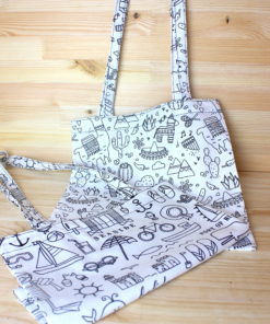 tote bag à colorier