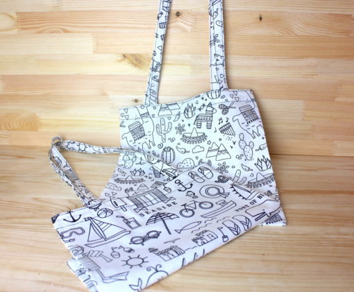 tote bag à colorier