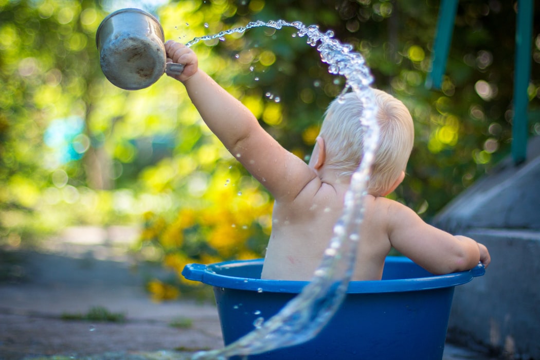 bébé en été